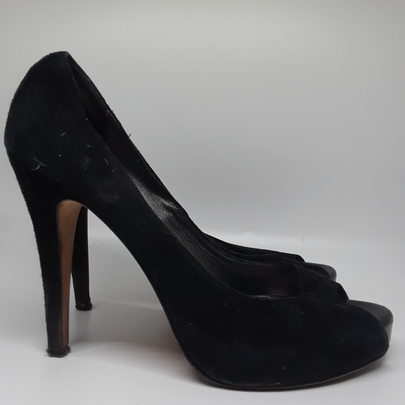 Suede Peep Toe Heels Saks Fifth Avenue 
